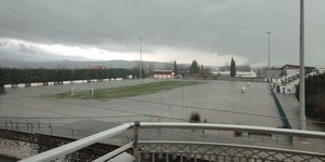 Πλημμύρες στο γήπεδο της Αριδαίας