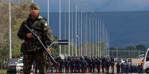 Αστυνομία και στρατός στη Βραζιλία, κατά τη διάρκεια των ταραχών 