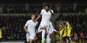 Οι παίκτες της Άρσεναλ πανηγυρίζουν το 3-0 επί της Όξφορντ