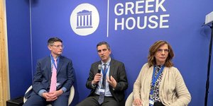 Ο Χρήστος Δήμας στο Νταβός