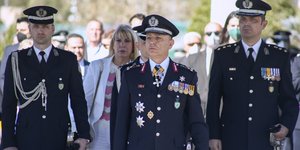 Ο αρχηγός της ΕΛΑΣ Κ. Σκούμας 