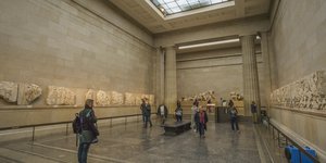 Η αιθουσα με τα Γλυπτά του Παρθενώνα στο Βρετανικό μουσείο