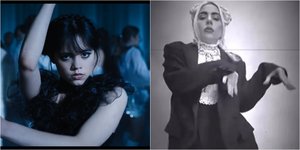 Η Lady Gaga μιμείται την Wednesday