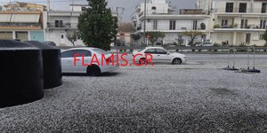 Ισχυρό χαλάζι στην Πάτρα