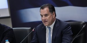 Ο Άδωνις Γεωργιάδης σε συνέντευξη τύπου