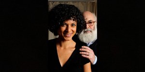 Ο Αντόλφο Καμίνσκι με την κόρη του, Σάρα