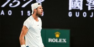 Ο Κατσάνοφ πανηγυρίζει στο Australian Open