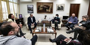 Συνάντηση Δημήτρη Κουτσούμπα με αντιπροσωπεία του Συλλόγου Ελλήνων Αρχαιολόγων/ EUROKINISSI