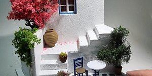 Το γνώριμο κυκλαδίτικο τοπίο σε μινιατούρα