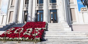 Αλεξανδρινά στην είσοδο του ΔΘΠ,