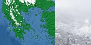 Από χιόνια καλύπτεται το 12% της Ελλάδας