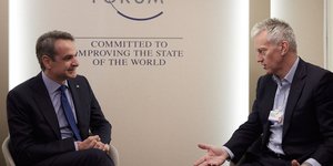 Στο Νταβός ο Κυριάκος Μητσοτάκης/ Φωτογραφία: ΔΗΜΗΤΡΗΣ ΠΑΠΑΜΗΤΣΟΣ/ΓΡΑΦΕΙΟ ΤΥΠΟΥ ΠΡΩΘΥΠΟΥΡΓΟΥ/EUROKINISSI