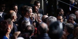 Ο Κυριάκος Μητσοτάκης σε περιοδεία