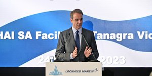 Ο Κυριάκος Μητσοτάκης στην Τανάγρα