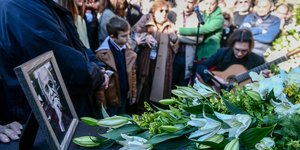 Η πολιτική κηδεία του Νότη Μαυρουδή