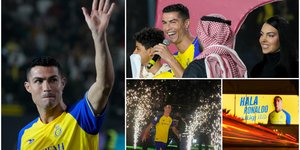 O Κριστιάνο Ρονάλντο στην παρουσίασή του στην Αλ Νασρ