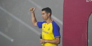 O Κριστιάνο Ρονάλντο στην παρουσίασή του στην Αλ Νασρ