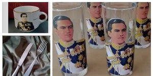 σουβενίρ με τον τέως βασιλιά Κωνσταντίνο