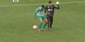 Απίθανη «ποδιά» τερματοφύλακα σε αντίπαλο επιθετικό στην Πορτογαλία