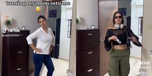 γυναίκες με τα ρούχα της κόρης τους στο Tik Tok