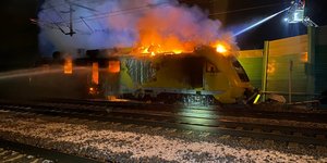 Φωτιά σε τρένο
