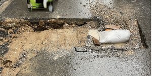 Χαριλάλου Τρικούπη / Καθίζηση δρόμου 