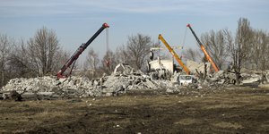 Το κτίριο στη Μακιίβκα που ισοπέδωσαν οι ουκρανικές δυνάμεις την Πρωτοχρονιά