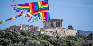 Ακρόπολη χαρταετός Καθαρά Δευτέρα