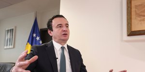 O πρωθυπουργός του Κοσόβου, Αλμπιν Κούρτι