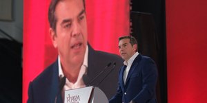 Ο Αλέξης Τσίπρας στην Πάτρα / Φωτογραφία: Γραφείο Τύπου ΣΥΡΙΖΑ