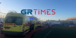 Ασθενοφόρα σε γήπεδα στη Θεσσαλονίκη