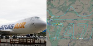 Το τελευταίο Boeing 747 ταξίδεψε και χάραξε το «747» μέσα σε ένα στέμμα