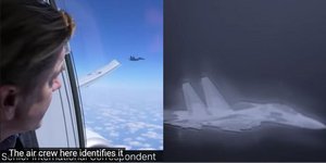 Το μαχητικό της Κίνας πλησίασε σε απόσταση μερρικών δεκάδων μέτρων από το αμερικανικό αεροσκάφος