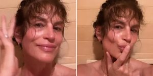 Ανάρτηση της Σίντι Κρόφορντ από τη σάουνά της