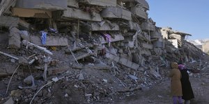 Κατάρρευση κτιρίου στη Δαμασκό