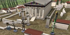 Ο ναός του Απόλλωνα και τα αναθήματα του ιερού χώρου των Δελφών