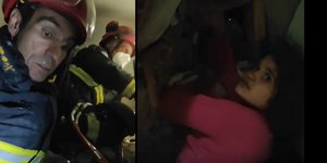 Η στιγμή της διάσωσης της μικρής Τουρκάλας από την ΕΜΑΚ