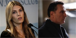 Η Ευρωβουλευτής Εύα Καϊλη και ο συνήγορός της Μιχάλης Δημητρακόπουλος