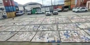 Κατάσχεση πάνω από 8 τόνους κοκαΐνης στο Ισημερινό/ Φωτογραφία: Twitter, screenshot