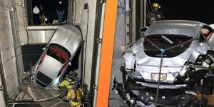 Πανάκριβη Ferrari διαλύεται σε ασανσέρ