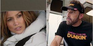 Τζένιφερ Λόπεζ και Μπεν Άφλεκ σε διαφήμιση του Dunkin Donuts