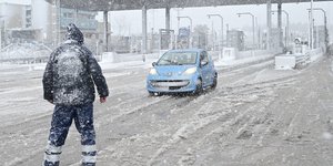 Η κακοκαιρία «Μπάρμπαρα» χτυπά την Εθνική Οδό