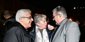 Ο Δημήτρης Κουτσούμπας στη συναυλία των καλλιτεχνών