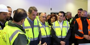 Ο Κυριάκος Μητσοτάκης στο νέο σταθμό παραγωγής ενέργειας της ΔΕΗ «Πτολεμαΐδα 5»