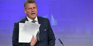 Ο αντιπρόεδρος της ΕΕ, Μάρος Σέφτσοβιτς