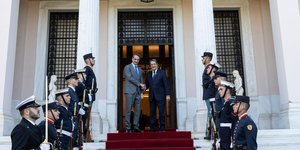 Συνάντηση Μητσοτάκη-Αναστασιάδη στο Μέγαρο Μαξίμου 