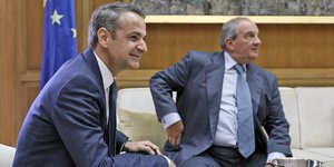 Κυριάκος Μητσοτάκης και Κώστας Καραμανλής 