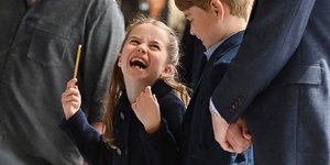 Η πριγκίπισσα Σάρλοτ και ο αδερφός της, πρίγκιπας Τζορτζ