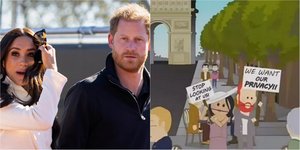 Το ζευγάρι Μέγκαν και Χάρι στη πραγματική ζωή και στο South Park 