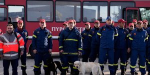 Μέλη της ΕΜΑΚ που συμμετέχουν στη αποστολή παροχής βοήθειας στην Τουρκία